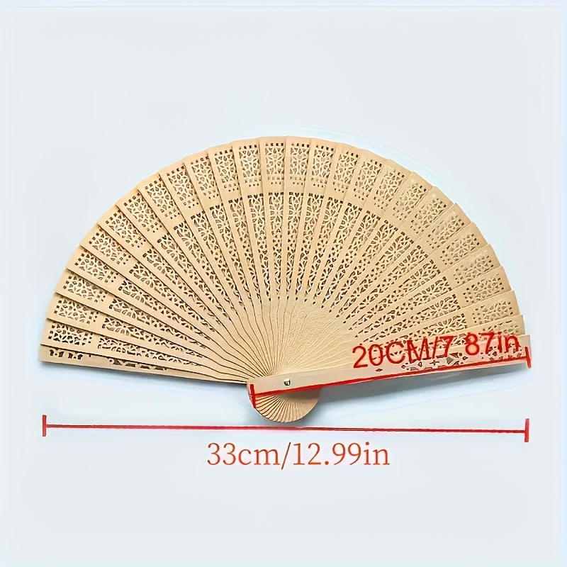 30 abanicos de boda de bambú vintage - Diseño floral elegante, compactos y portátiles, ideales para decoraciones de fiestas de boda y regalos de verano, decoraciones de boda, perfectos para Navidad, ideal para Acción de Gracias.