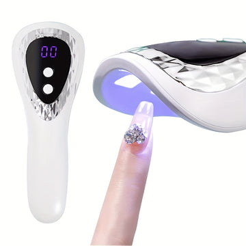 Lámpara de curado de uñas LED profesional - Secador de uñas portátil mini con batería de litio recargable, carga USB, diseño de plástico libre de formaldehído para manicura y pedicura, herramienta de arte de uñas