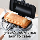 Fabricante de Sándwiches Doble Cara Antiadherente - Desmontable, Apto para Huevos y Gozneos del Desayuno, Utensilio de Cocina de Aleación de Aluminio