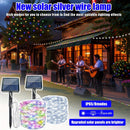 1pc decoración de luces LED para escenario, lámpara solar exterior IP65, 8 modos, iluminación ambiental para escenarios, ideal para jardines, fiestas, bodas, Halloween y Navidad
