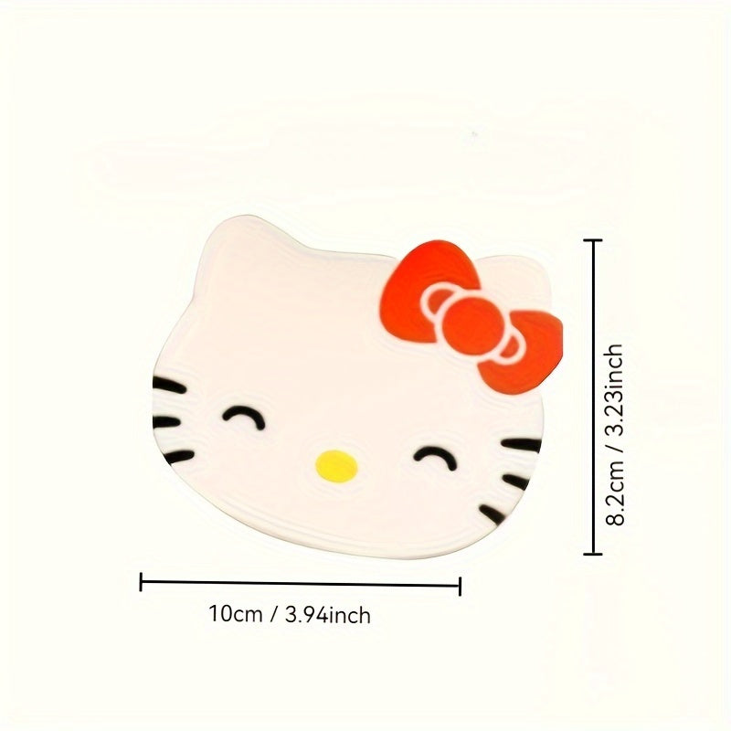 Posavasos resistentes al calor de Sanrio for hello kitty, 1 pieza de alfombrillas de aislamiento térmico de dibujos animados, juego de posavasos antideslizantes.