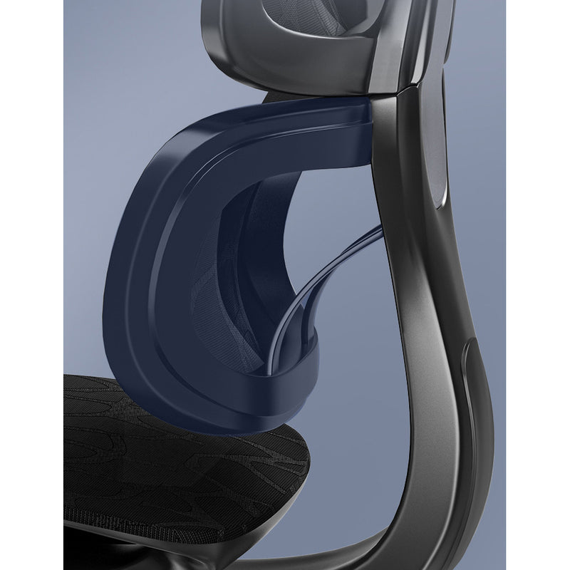 Butaca Ergonómica con Soporte Lumbar - Altura Ajustable, Base de Metal Resistente, Asiento Acolchado - Para Hogar, Gaming, Oficina - Sin Necesidad de Energía, Fácil Montaje - Diseño Moderno en , Asiento Cómodo, Costuras Reforzadas