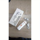 Kit profesional de eliminación eléctrica para pies suaves y lisos - Recargable por USB, herramienta de pedicura portátil con mango ergonómico y diseño compacto, regalo ideal para pies duros, agrietados, secos, cuidado de pies ligeramente beige, eliminaci