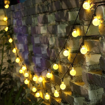 Luz de bola de burbujas solar de 5 metros, 20 piezas