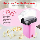 Mini máquina de palomitas inteligente sin aceite. Fabricante de palomitas | Tecnología de circulación de aire caliente, encendido con un botón, enchufe estándar EE.UU., fácil de limpiar | Ideal para cine en casa, ver televisión y reuniones con amigos | R
