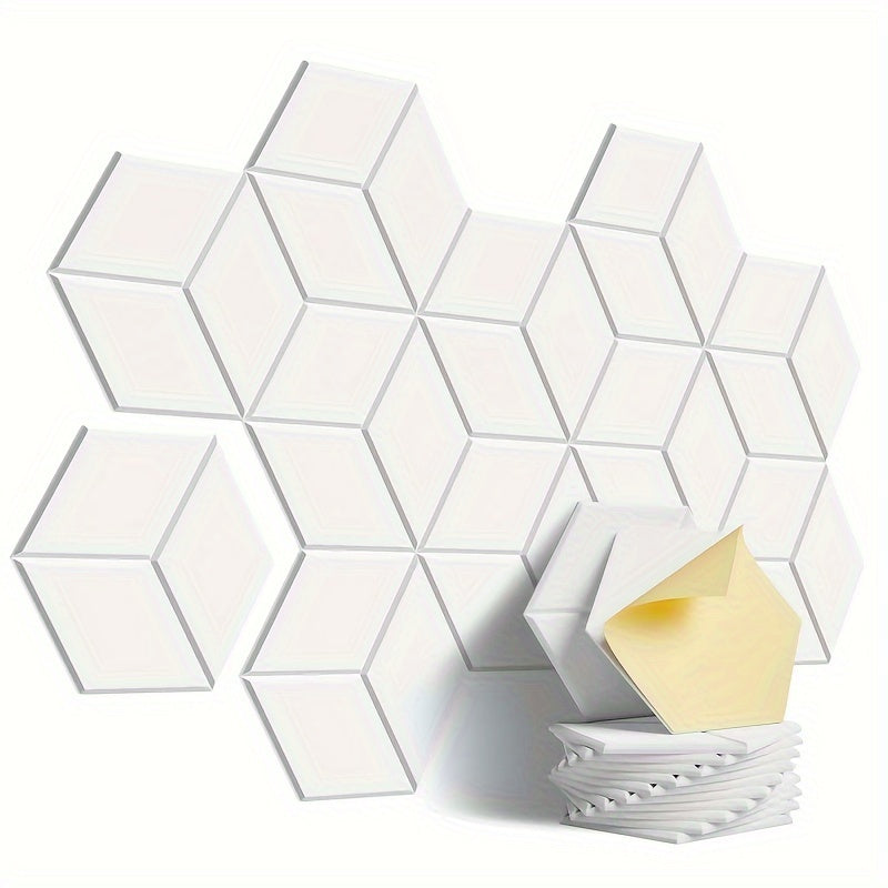 12 paneles acústicos autoadhesivos de 12" x 10" x 0.4" - Paneles insonorizados con alta densidad, diseño de moda en forma de Y, borde biselado, panel de 30x26x0.9cm que absorbe el ruido y elimina los ecos Eid Al-Adha Mubarak