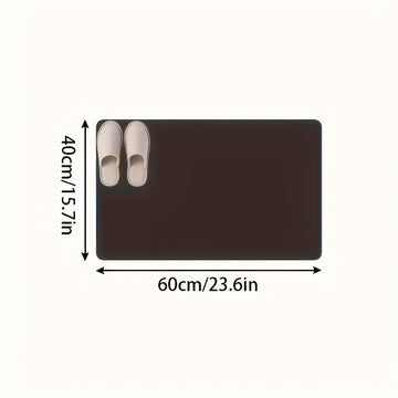 Alfombra de baño antideslizante de espuma con memoria, 1 pieza - Secado rápido, lavable a máquina, con agarre texturizado para el hogar y el baño - Azul claro, diseño cómodo y duradero, respaldo de PVC antideslizante, alfombra para baño