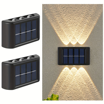 Lámpara solar LED Shenzhi Tech con sensor de luz inteligente, encendido/apagado automático, luz exterior para pared con regulación automática de intensidad, ideal para jardín, calle o balcón