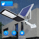 Lámpara solar para exteriores potente con batería de 6000/4000mAh, iluminación para jardín y patio, control remoto, ahorro de energía, panel solar, ideal para jardines florales