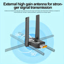 AX900 WiFi6 Dual-Banda 2.4G/5G Adaptador USB3.0 WiFi con Antenas de 5Dbi - Compatible con 802.11ax, Velocidad de 900Mbps, Plug & Play, Sin Controlador, Conexión Inalámbrica de Escritorio y Portátil Confiable, Adaptador Inalámbrico para Portátil | Diseño