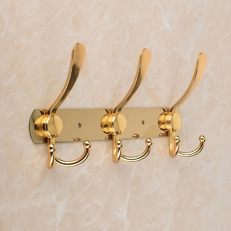 Gancho de pared de acero inoxidable fácil de instalar, estilo tradicional, ideal para organizar el baño