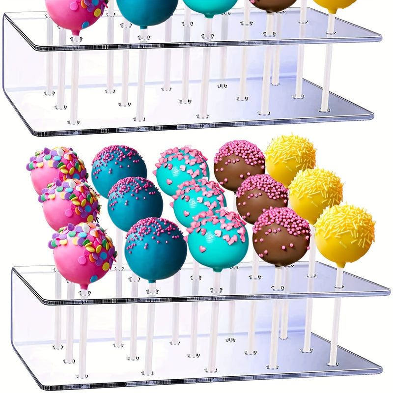 1 Unidad/2 Unidades, Soporte Acrílico Blanco Para Paletas, Soporte Para Paletas Redondo, Soporte Rústico Para Dulces Para Bodas, Duchas, Suministros Para Fiestas De Cumpleaños