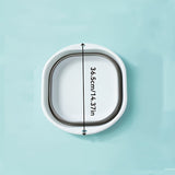 Baño Portátil Plegable para Manos y Pies - Tubería Cuadrada de Plástico Colapsable para Viajes, Hogar y Lavandería - Sin Olores, Ligero, Duradero, Almacenamiento Compacto, Paredes Resistentes