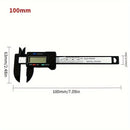 Calibre Digital de Precisión 6 Pulgadas/4 Pulgadas - Esfera de Fibra de Carbono, Herramienta de Medición Micrómetro Vernier con Batería No Recargable
