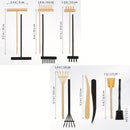 6pcs Herramienta de Rastrillo de Jardín Zen Mini para Arena, Herramientas de Rastrillo de Jardín Zen para Escritorio, Bolígrafo de Empuje de Arena y Roca para Dibujo de Jardín Zen