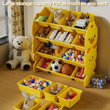 Estantería de 3/4 Niveles con Cajones, Organizador Rodante Multiestilo con Tapa para Juguetes, Libros y Ropa – Ideal para Habitaciones y Salas de Juegos