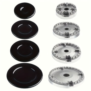 Juego de 8 Cubiertas para Quemadores de Estufa de Gas Sabaf en Metal - Kit de Repuesto Duradero de Hierro Fundido para Mejorar el Rendimiento Culinario