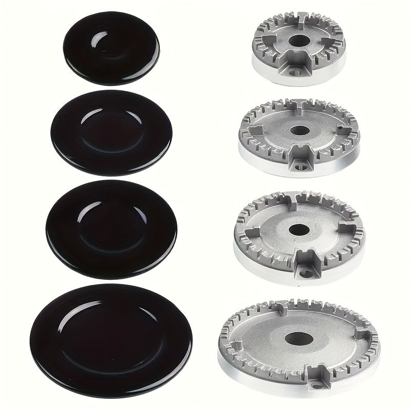 Juego de 8 Cubiertas para Quemadores de Estufa de Gas Sabaf en Metal - Kit de Repuesto Duradero de Hierro Fundido para Mejorar el Rendimiento Culinario