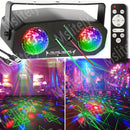 Doble bola de luz de escenario de discoteca mágica