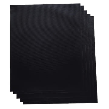 5 piezas de tapetes para parrilla de Teflón negro - Resistente al calor, antiadherente, fácil de limpiar y reutilizable - Ideal para parrillas eléctricas, de gas y carbón - Perfecto para camping al aire libre y accesorios de barbacoa, utensilios de cocin