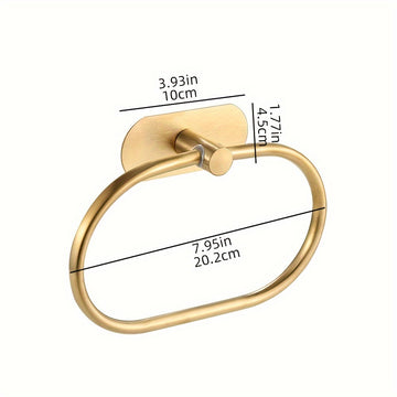 Anillo para Toalla Ovalado Sin Taladro, Decoración de Regalo de Navidad/Halloween