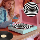Alfombrilla Espiral Visual Musical Personalizada para Tocadiscos, 12 Pulgadas de Grosor 3mm – Reduce Ruido y Polvo para Mejora la Calidad del Sonido, Ideal para Prevenir Estática y Definición de Bajos