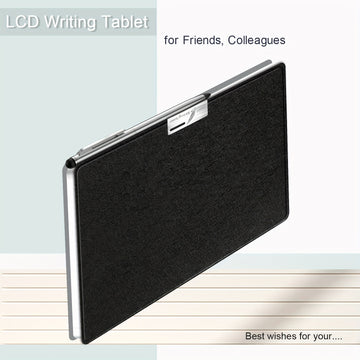 Tableta electrónica portátil de 7.35 pulgadas con lápiz capacitivo, diseño plegable y funda protectora PU, herramienta perfecta para la comunidad sorda y mudada, regalo ideal para cumpleaños, Pascua o Acción de Gracias
