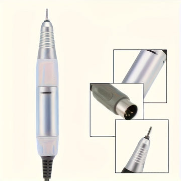 GZYDD Taladro Eléctrico Profesional para Uñas - 35000 RPM, Conector de 5 Pines para Manicura y Pedicura, Arte en Uñas, Compatible con Máquinas Profesionales de Pulido y Lijado, Herramienta Robusta, Diseño Ergonómico, Precisión en el Lijado, Equipo para S