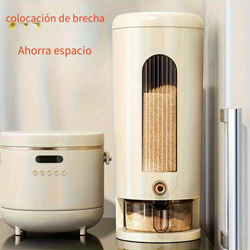 Dispensador De Arroz Hermético Premium, Gran Capacidad, A Prueba De Humedad Y Resistente A Insectos, Contenedor De Almacenamiento De Alimentos Para La Organización De La Cocina