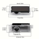 2 piezas para for bmw, luces LED de proyector de logo, blanco, fácil de instalar, no eléctricas, 12-24V, capa protectora transparente, perfectas para el diseño de rendimiento de for bmw, luz de bienvenida escalonada, accesorios de iluminación para coches