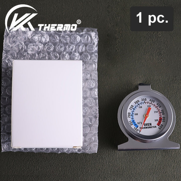 Termómetro de horno de acero inoxidable KT THERMO 1pc/2pcs, escala dual 50-300°C/100-600°F, sin batería, para barbacoa, horneado, cocción de carne, utensilio de cocina para Navidad, Halloween, Acción de Gracias