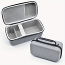 Estuche de almacenamiento de carcasa dura EVA para proyector HY300 Pro - Organizador de viaje duradero con cierre seguro, bolsillo de malla para accesorios, gris (solo estuche), estuche de almacenamiento para proyector | Estuche de almacenamiento compact