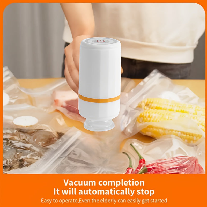 Un mini sellador de vacío portátil para conservar y almacenar alimentos.