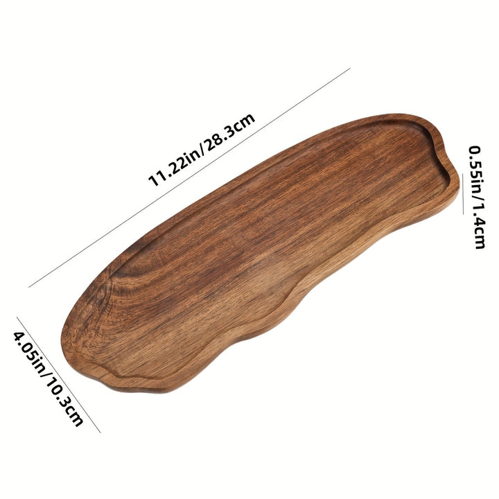 Bandera de madera de acacia japonesa con forma de nube y maní, bandeja para té resistente al calor, plato de cena de madera para café, fabricante de platos de madera Dim sum, Ideal para Navidad, Perfecto para Acción de Gracias