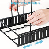 Organizador de Ollas y Sartenes de 8 Niveles - Resistente al Óxido, Antideslizante para Cocina - Diseño Ahorrador de Espacio con Soporte en el Piso para Hogar y Restaurante | Estante Metálico Duradero | Organizador Moderno para Utensilios