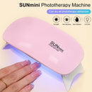 Linterna Portátil Mini para Uñas - 6 LED, Diseño Plegable, Alimentación USB, Ideal para Pulido y Secado de Gel - Kit Perfecto para Cuidado de Manos y Pies, Secador de Uñas
