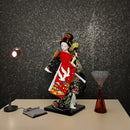 Escultura de muñeca samurái japonesa artesanal - Armadura y atuendo tradicionales, figurina de resina de fantasía para el hogar, bar o estudio - Uso interior/exterior, no se requiere electricidad, decoración de bar, arte cultural, artesanía detallada