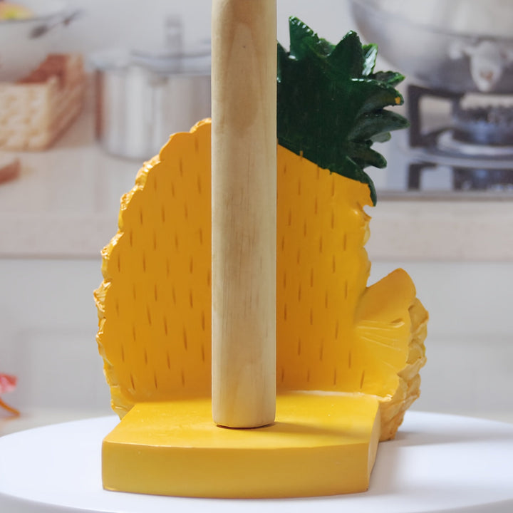 Soporte para Toallas de Papel de Piña Encantador - Resina, No Necesita Energía, Perfecto para Decoración del Hogar y Fiestas