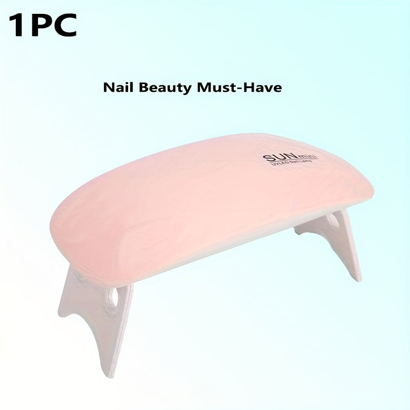 Diseno Compacto en Forma de Ratón para Fácil Almacenamiento, Cable USB Plug-and-Play Incluido, Esmalte en Gel de Secado Rápido con Lámpara Integrada para Uso en Casa o Portátil