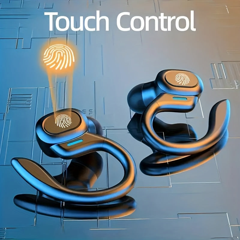 {"translated_text": "Auriculares inalámbricos con micrófono de alta definición, estuche de carga con pantalla LED, sincronización automática y larga vida útil de la batería, cómodos tapones para el oído para deportes, ciclismo, conducción y uso diario."}