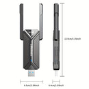 Adaptador WiFi 7 USB Comfast para Windows 10/11/Pro/Max, lector de tarjeta de red Ethernet, USB-A a Wi-Fi Dongle, Plug and Play, con control de aplicación, Voltaje ≤36V, Accesorio de Internet inalámbrico, Wi-Fi Dongle | Diseño negro elegante | Diseño dur