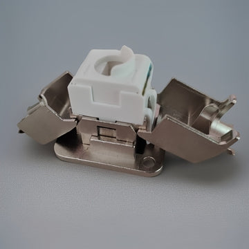 Adaptador Ethernet Tipo D RJ45 CAT7 - Blindado con Tornillos Metálicos, Carcasa de Metal Duradera, Alta Velocidad 10 Gbps, Compatible con Amazon Alexa y Dispositivos Inteligentes para el Hogar, No Requiere Energía