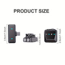 Microfono de Solapa sin varillas Plug-and-Play con Conexión USB-C - Batería Recargable, Grabación con un Solo Clic, Ideal para Videografía y Transmisiones en Vivo, Micrófono sin varillas para Cantar