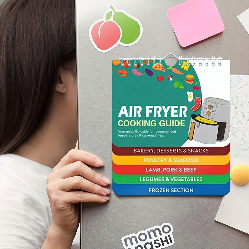 El Mejor Compañero Para Freidoras De Aire: Folleto De Guía De Cocción En Olla A Presión Con Tabla De Tiempos, Libros De Cocina, Imanes Y Conversión De Cocina