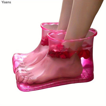 Baño de pies portátil, zapatillas de plástico para hombres y mujeres, adecuadas para uso en casa en el baño, lavabo de pies ahorrador de agua.