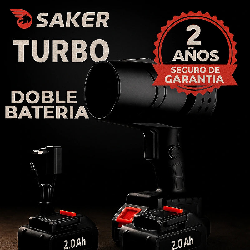 SAKER TURBO - SOPLADOR INALAMBRICO DOBLE BATERIA