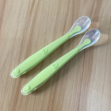 Cuenco de Silicona Suave Cucharas de Silicona Grado Alimenticio para Arroz y Papilla Cuchara de Silicona para Bebés