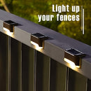 Conjunto de 16 Luces Solares para Escalones con Detector de Luz, Iluminación Exterior para Escaleras y Terrazas, Perfecto para Jardín, Porche y Decoración de Bodas