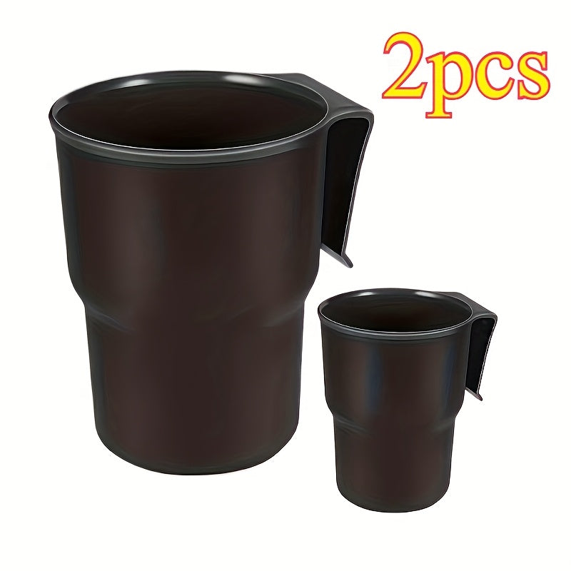 Soporte de vaso para coche versátil, compatible con dispositivos móviles, bebidas, objetos pequeños y sirve como contenedor de basura para el almacenamiento del coche, adecuado para los compartimentos del centro de consola y respaldo de asiento.