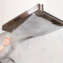 Filtro de cocina para desechos, papel absorbente de aceite, diseño negro elegante, accesorio de cocina fácil de usar, papel absorbente de aceite para cocina, accesorio de cocina moderno, artículo de cocina duradero